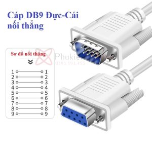 Cáp DB9 RS232 Nối Thẳng Đực-Cái